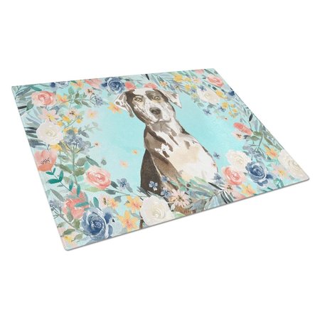 CAROLINES TREASURES Catahoula Leopard Dog Glass Cutting Board Large CK3429LCB